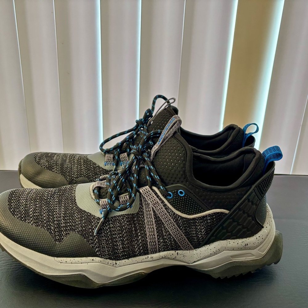 Men’s Territory Black, Grey, & Blue Athletic Sneakers 12 - Picture 2 of 16